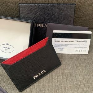Prada Card Holder | Color Block (BNIB)
